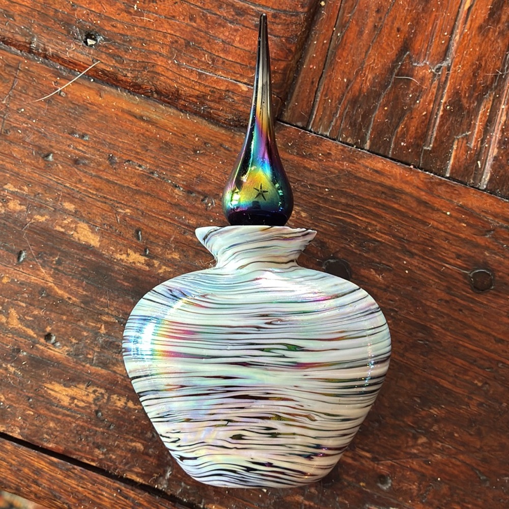 Vintage Art Glass Perfume Bottle